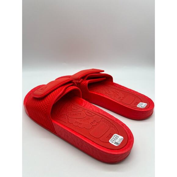 adidas Boost Slide Pharrell Active Red FY6140 Men's Size 12 New - Picture 8 of 12